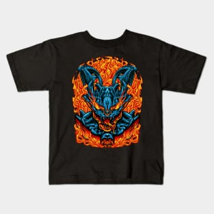 DEMON ON FIRE Kids T-Shirt